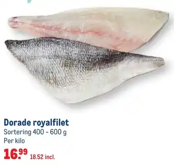 Makro Dorade royal filet 1kg aanbieding