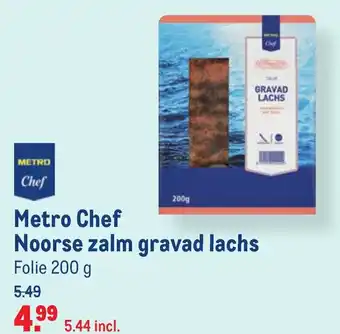 Makro Metro Chef Noorse zalm gravad lachs 200g aanbieding