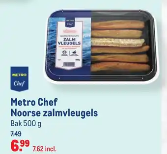 Makro Metro Chef Noorse zalmvleugels 500g aanbieding