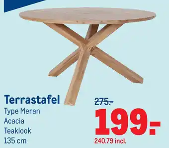 Makro Terrastafel IS aanbieding