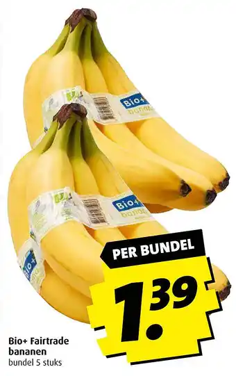 Boni Bio+ Fairtrade bananen aanbieding