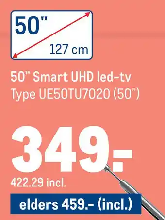 Makro 50" Smart UHD led-tv aanbieding