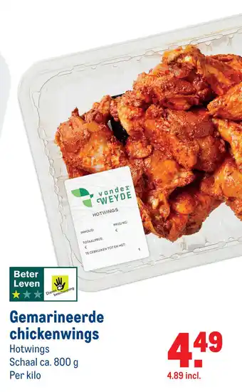 Makro Gemarineerde chickenwings aanbieding