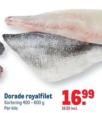 Makro Dorade royalfilet aanbieding