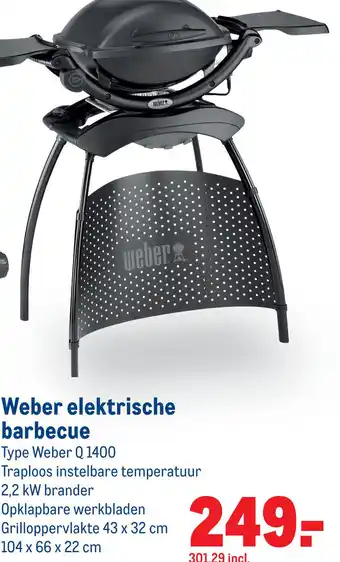 Makro Weber elektrische barbecue aanbieding