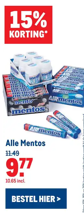 Makro Alle Mentos tos aanbieding