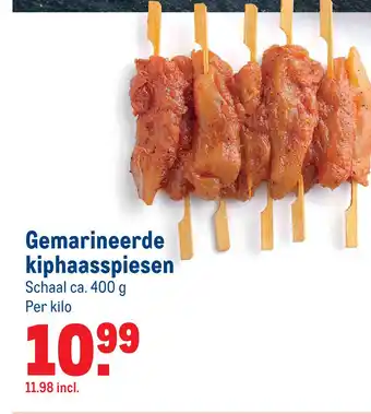 Makro Gemarineerde kiphaasspiesen aanbieding