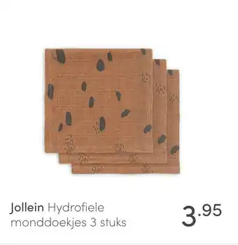 Baby & Tiener Jollein Hydrofiele monddoekjes 3 stuks aanbieding