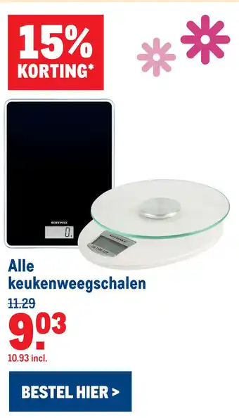 Makro Alle keukenweegschalen aanbieding