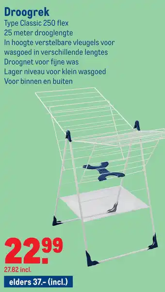 Makro Droogrek aanbieding