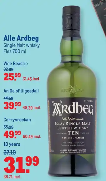 Makro Alle Ardbeg aanbieding