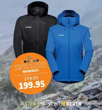 Bever Ultimate vii hooded gore-tex softshell mammut aanbieding