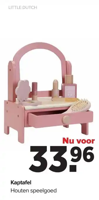 Baby-Dump Kaptafel houten speelgoed aanbieding