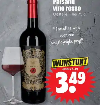 Dirk Paisanu vino rosso aanbieding