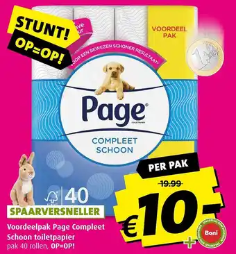 Boni Voordeelpak page compleet schoon toiletpapier aanbieding