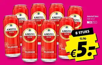 Boni Amstel bier blik 50 cl aanbieding