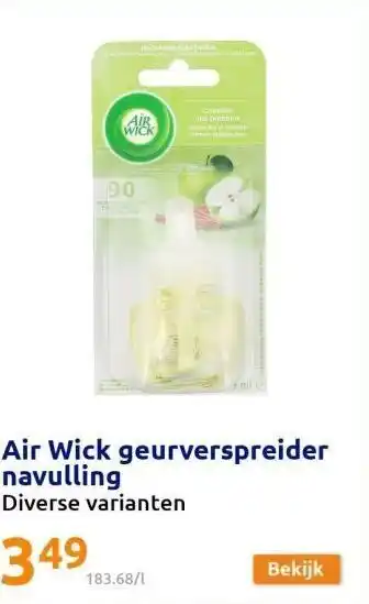 Action Air wick geurverspreider navulling aanbieding