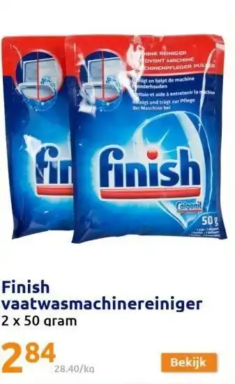 Action Finish vaatwasmachinereiniger aanbieding