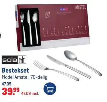 Makro Sola Bestekset Amstel 70-delig aanbieding