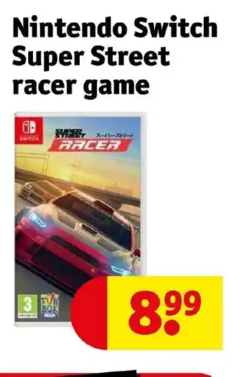 Kruidvat Nintendo Switch Super Street racer game aanbieding