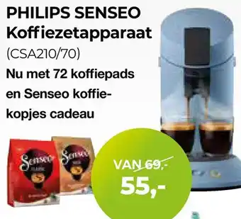 EP Beerepoot Philips senseo koffiezetapparaat (csa210/70) aanbieding