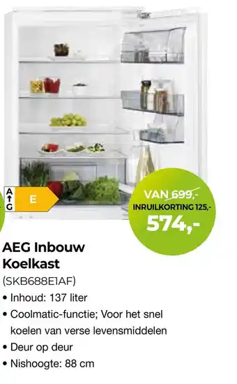 EP Beerepoot Aeg inbouw koelkast aanbieding