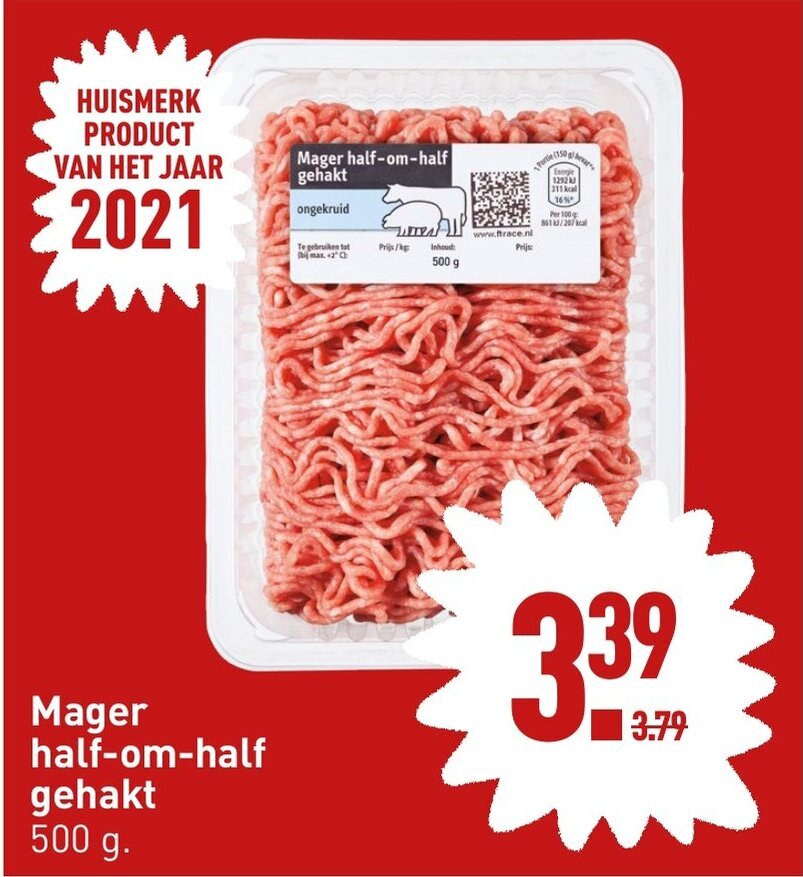 Mager halfomkalf gehakt 500g aanbieding bij ALDI