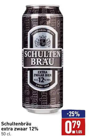 ALDI Schultenbrau extra zwaar 12% 50cl aanbieding