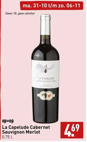 ALDI La capelude cabernet sauvignon merlot aanbieding