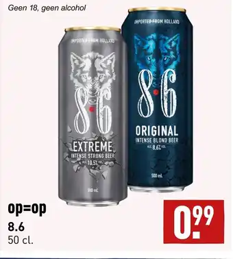 ALDI 8.6 50cl aanbieding