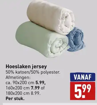 ALDI Hoeslaken jersey aanbieding
