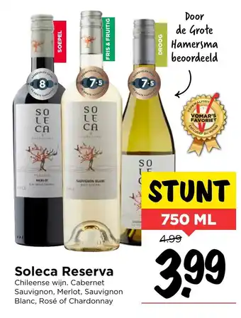 Vomar Voordeelmarkt Soleca reserva 750ml aanbieding