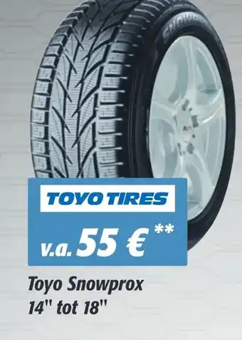 UwBandenspecialist Toyo snowprox 14" tot 18" aanbieding