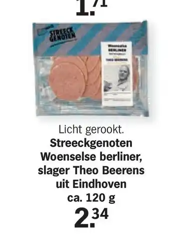 Albert Heijn Streeckgenoten Woenselse berliner 120gram aanbieding