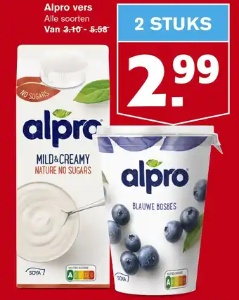 Hoogvliet Alpro vers aanbieding