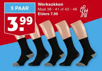 Hoogvliet Werksokken aanbieding