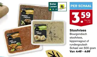 Hoogvliet Stoofvlees Bourgondisch Stoofvlees, Kippenragout of Rundergoulash aanbieding