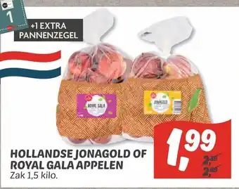 Dekamarkt Hollandse Jonagold Of Roya Gala Appelen zak 1,5 kilo aanbieding