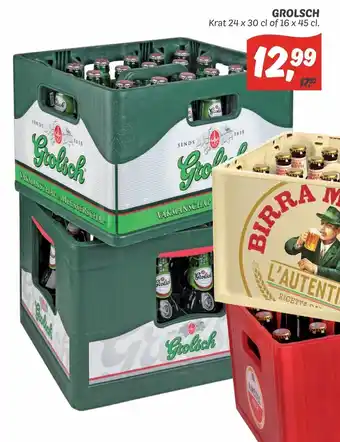 Dekamarkt Grolsch krat 24x30 cl of 16x45 cl aanbieding