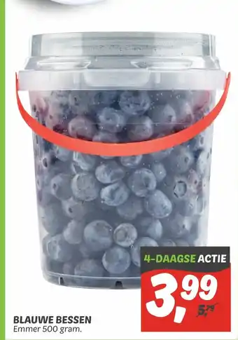 Dekamarkt Blauwe Bessen 500 gram aanbieding