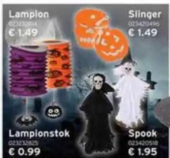 Heuts Lampion, lampionstok, spook of slinger aanbieding