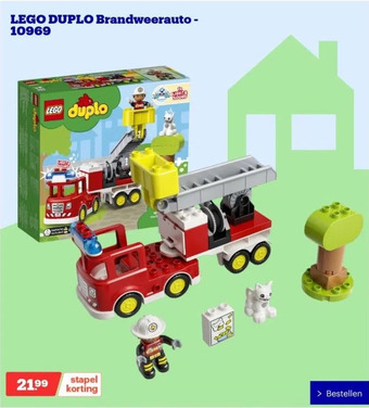 Bol.com Lego duplo brandweerauto - 10969 aanbieding