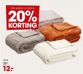 Kwantum Alle spreien en plaids aanbieding