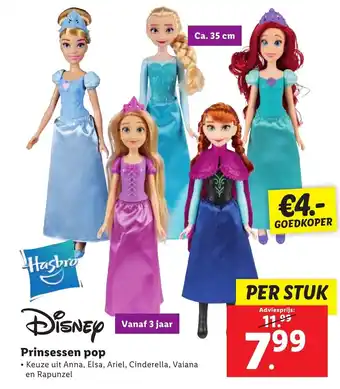 Lidl Prinsessen pop aanbieding