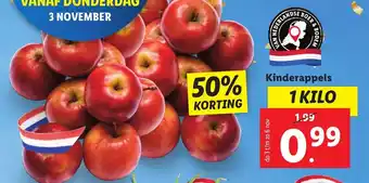 Lidl Kinderappels 1 kilo aanbieding