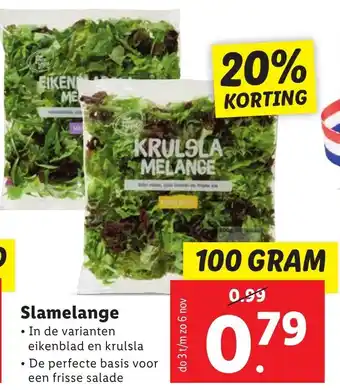 Lidl Slamelenge 100 gram aanbieding