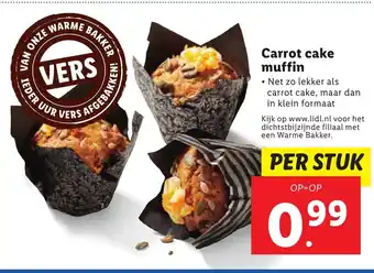 Lidl Carrot cake muffin aanbieding