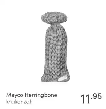 Baby & Tiener Meyco Herringbone kruikenzak aanbieding