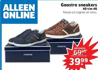 Trekpleister Gaastra sneakers 40 t/m 46 cognac aanbieding