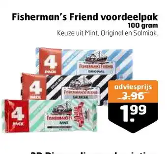 Trekpleister Fisherman's Friend voordeelpak 100 gram aanbieding